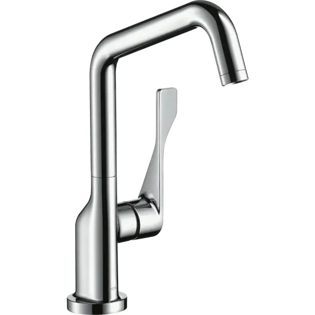 Axor Citterio Смеситель для кухни с поворотным изливом, однорычажный, цвет: шлифованный черный хром 39853340