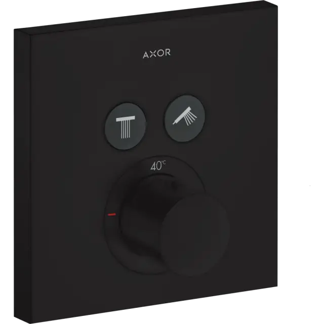 Axor Shower Select Термостат для душа встраиваемый на 2 потребителя, цвет: матовый черный 36715670
