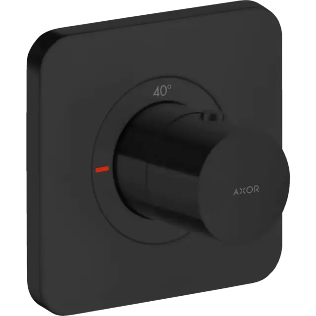 Axor Citterio E Термостат для душа встраиваемый, внешняя часть, цвет: матовый черный 36702670