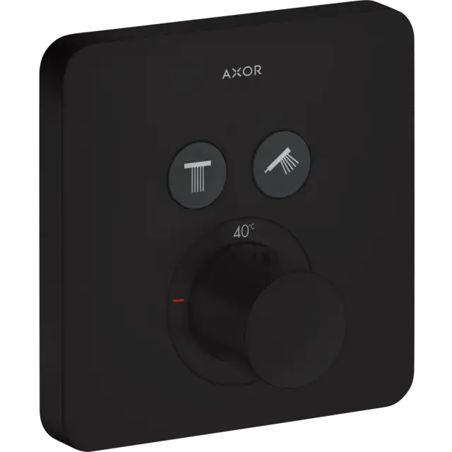 Axor Shower Select Термостат для душа встраиваемый на 2 потребителя, цвет: матовый черный 36707670
