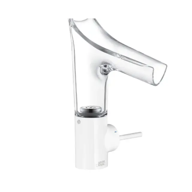 Axor Starck V Смеситель для раковины на 1 отверстие с донным клапаном, цвет: белый 12112450