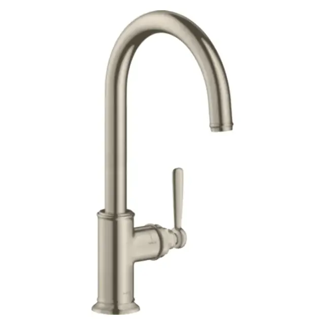 Axor Montreux Смеситель для кухни с поворотным изливом, однорычажный, цвет: шлифованный никель 16580820