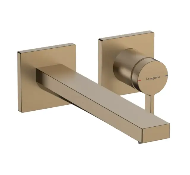 Hansgrohe Tecturis E Смеситель для раковины встраиваемый, внешняя часть, цвет: шлифованная бронза 73051140