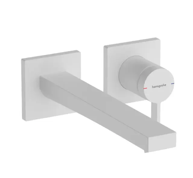 Hansgrohe Tecturis E Смеситель для раковины встраиваемый, внешняя часть, цвет: матовый белый 73051700