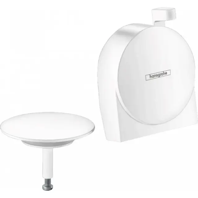 Hansgrohe Exafill S Внешняя часть излива на ванну с набором для слива, цвет: матовый белый 58117700