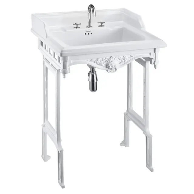 Burlington Classic Раковина подвесная 65х57,5 см, перелив, 3 отв. под смеситель, цвет: белый глянец B15 3TH