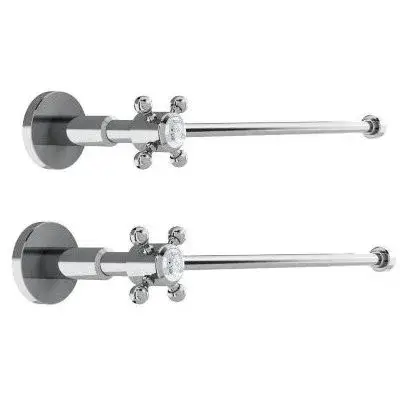 Burlington Вентиль подвода воды к раковине, 2 штуки, цвет: хром глянцевый W28