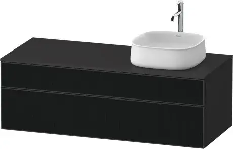 Duravit Zencha Тумба под рак. 130x55x44,2h см, цвет: черное стекло/графит супермат. ZE4822R63800000