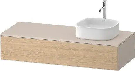 Duravit Zencha Тумба 130x55x28,1h см, цвет: дуб натур./серо-коричн. супермат. ZE4812R30830000
