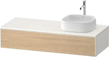 Duravit Zencha Тумба под раковину 130x55x28,1h см, цвет: дуб натур./белый супермат. ZE4812R30840000