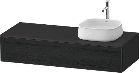 Duravit Zencha Тумба под раковину 130x55x28,1h см, цвет: дуб черный/графит супермат. ZE4812R16800000
