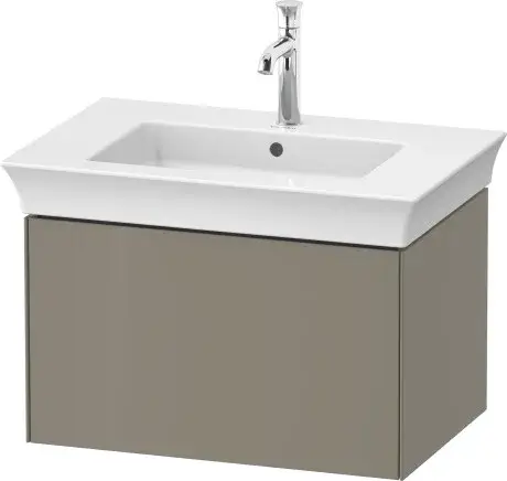 Duravit White Tulip Тумба под раковину 68,4x45,8x41h см, цвет: каменно-серый глянц. WT42410H2H2