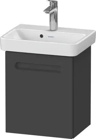 Duravit No.1 Тумба под раковину подвесная 39x34,6x47,8h см, цвет: графит матовый N14266L49490000