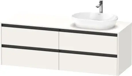 Duravit Ketho.2 Тумба под раковину справа 160x55x56,8h см, цвет: белый супермат. K24899R84840000