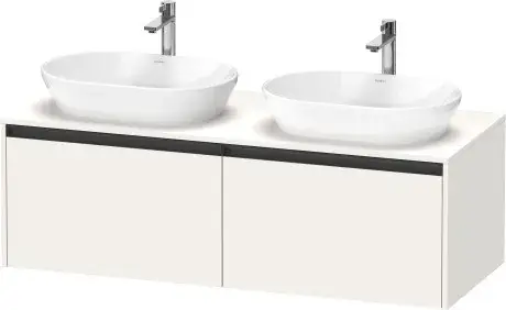 Duravit Ketho.2 Тумба под две раковины 140x55x45,9h см, цвет: белый супермат. K24888B84840000