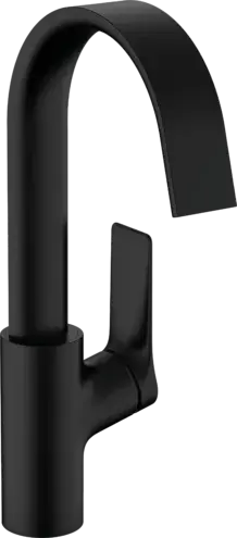 Hansgrohe Vivenis Смеситель для раковины однорычажный 210 с поворотным изливом, цвет: матовый черный 75030670