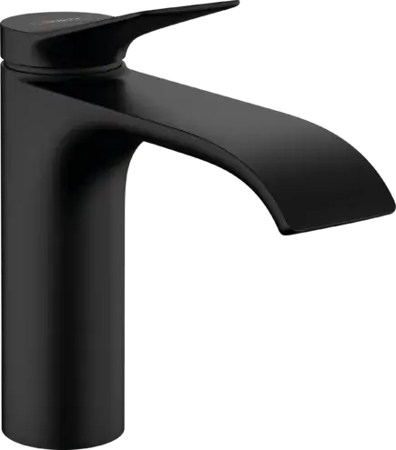 Hansgrohe Vivenis Смеситель для раковины однорычажный, без донного клапана, цвет: матовый черный 75022670