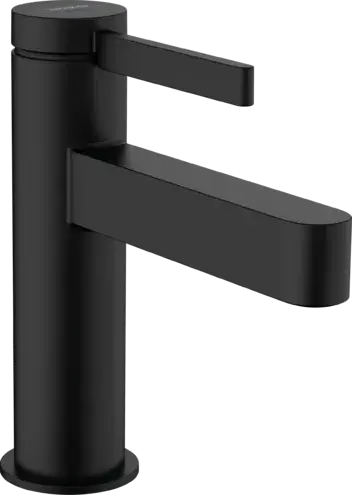 Hansgrohe Finoris Смеситель для раковины однорычажный, с донным клапаном, цвет: матовый черный 76010670