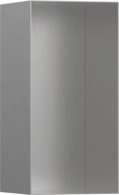 Hansgrohe XtraStoris Minimalistic Полка в нишу встраиваемая 15х14х30h см, цвет: нержавеющая сталь 56076800