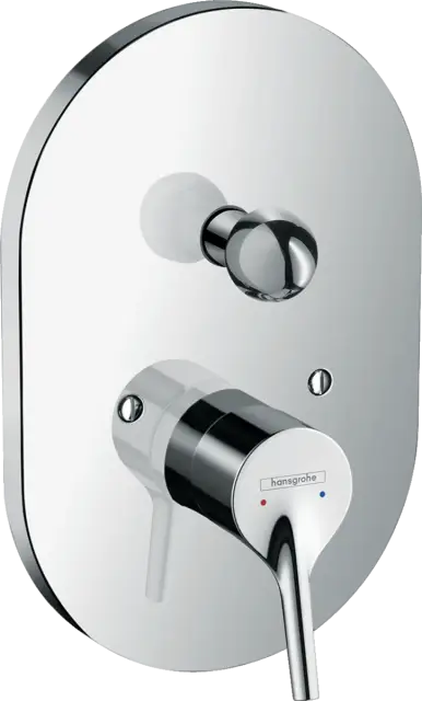 Hansgrohe Talis S Смеситель для ванны встраиваемый на 2 потребителя, внешняя часть, цвет: хром 72407000