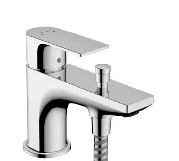 Hansgrohe Rebris E Смеситель на борт ванны однорычажный Monotrou, 2 режима расхода воды, цвет: хром 72437000