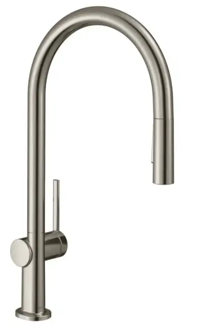 Hansgrohe Talis M54 Смеситель для кухонной мойки однорыч. 210, с выдв. излив. цвет: нержав. сталь 72801800