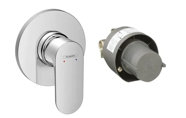 Hansgrohe Rebris S Смеситель для душа встраиваемый, скрытая часть в комплекте, цвет: хром 72648000