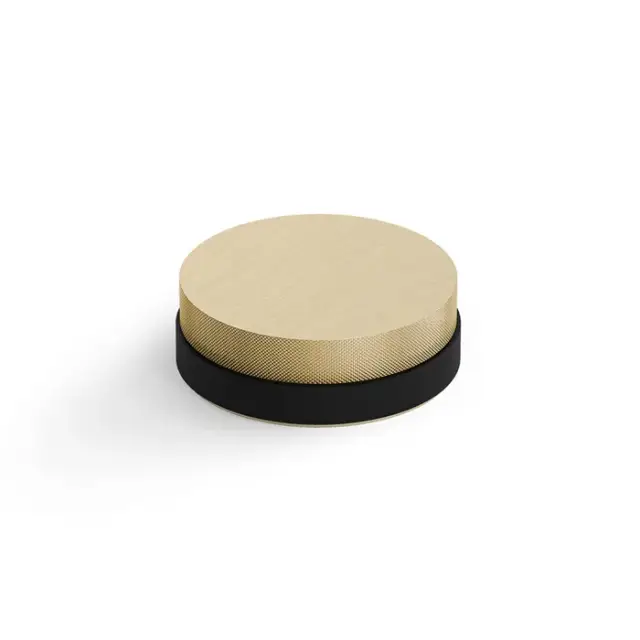 Decor Walther Club Дверной стопор 3,1x9x9h см, круглый, цвет: латунь матовая 0509413