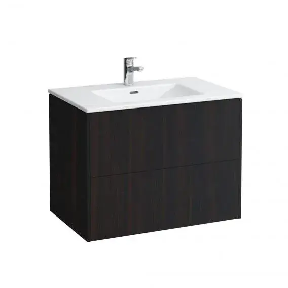 Laufen Base Тумба с раковиной, 2 ящика 50х80х61h см, цвет: темный вяз 8.6496.1.263.104.1