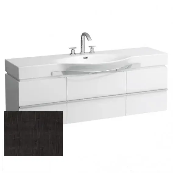 Laufen Case Тумба под раковину подвесная, 2 ящ. 149х37х42h см, цвет: дуб антрацит 4.0135.2.075.548.1