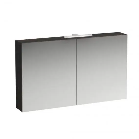 Laufen Base Зеркальный шкаф, подвесной с подсвет. 120х18х70h см, цвет: темный вяз 4.0290.2.110.263.1