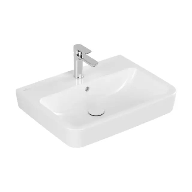Villeroy & Boch O'Novo Pаковина 60x46x17,5 см, 1 отв., подвесная, цвет: альпийский белый 4A4160T2