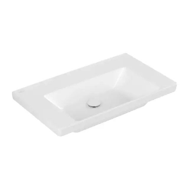 Villeroy & Boch Subway 3.0 Раковина 80х47х16,5 см, без отв., подвесная, цвет: белый камень 4A7083RW