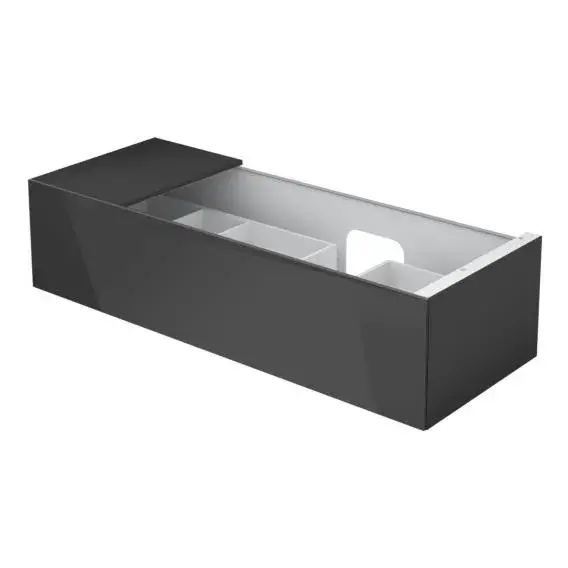 Keuco Edition 11 Тумба под раковину с внут. освещением, подв. 140x53,5x35h см, антрацит 31164 110100