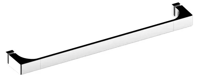 Keuco Edition 11 Ручка двери душевого огражд. с обр. план. 52,2x8,1x3,3h см, цвет: хром 11108 010501