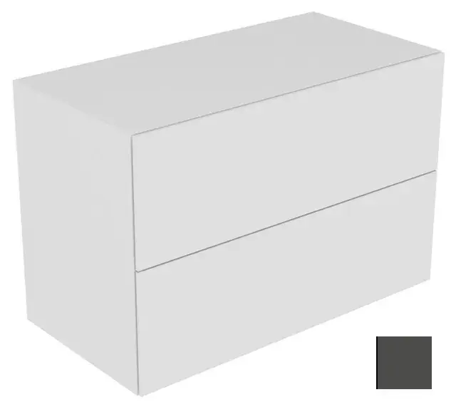 Keuco Edition 11 Тумбочка боковая, 2 ящика и вн. подсв. 105x53,5x70h см, цвет: антрацит 31325 390100
