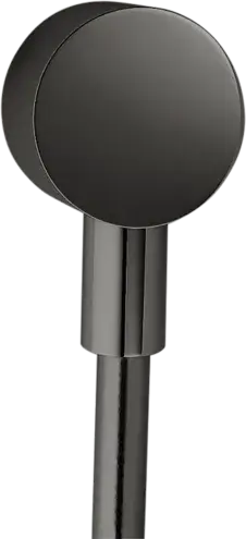 Axor Starck Шланговое подключение, круглое, цвет: полированный черный хром 27451330