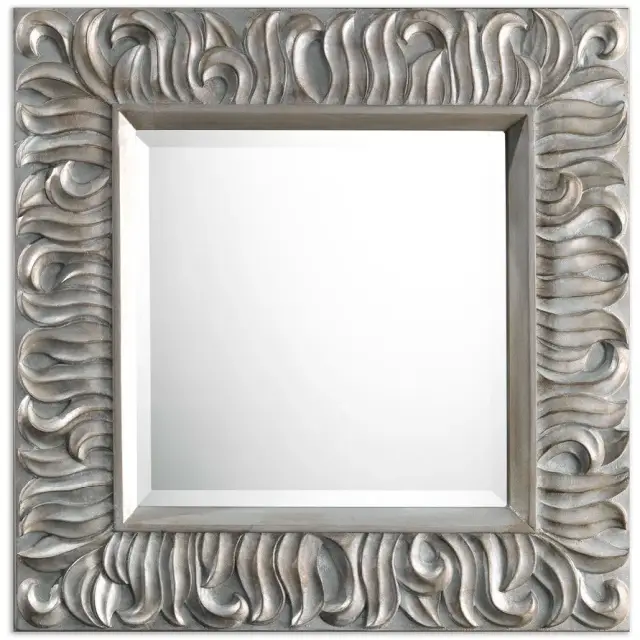 Devon&Devon Flames Зеркало 73x73 см, в деревянной рамке с ручной гравировкой 1DKFLAMES