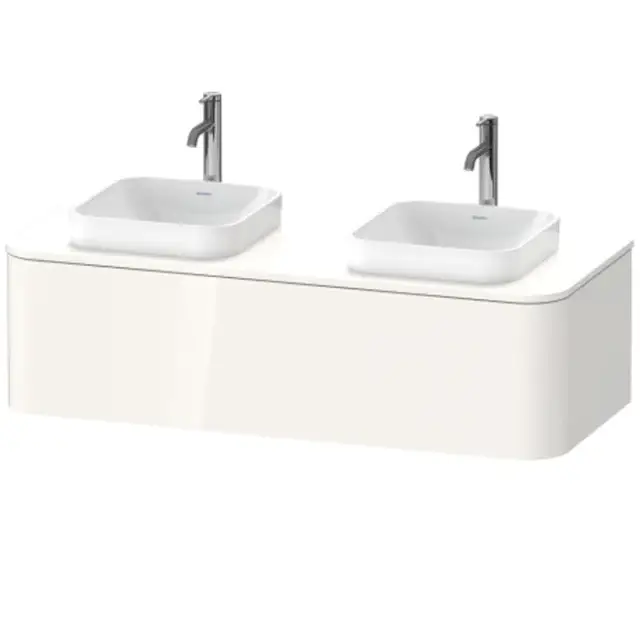 Duravit Happy D.2 Plus Тумба подв. 35,4x130xh55 cм, 1 ящик, цвет белый глянцевый HP4943B2222