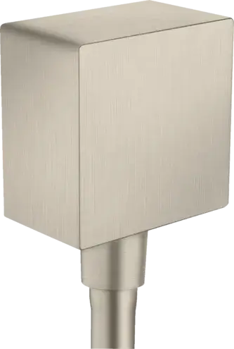 Axor Alpen Square Шланговое подключение, квадратное, цвет: шлифованный никель 36732820