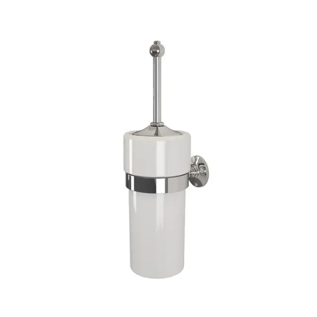 Devon&Devon Cavendish Ершик для унитаза подвесной с керамической колбой, цвет: хром WM12CR