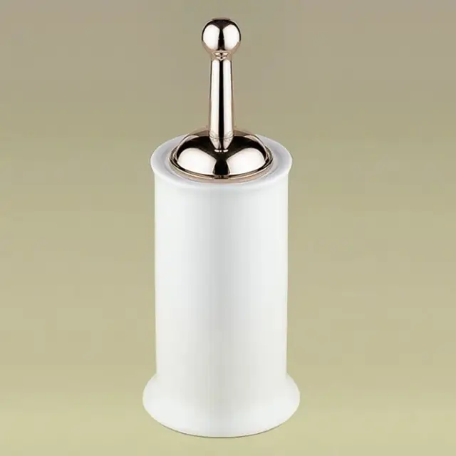 Devon&Devon New York Ершик для унитаза напольный с керамической колбой, цвет: светлое золото NY120OT