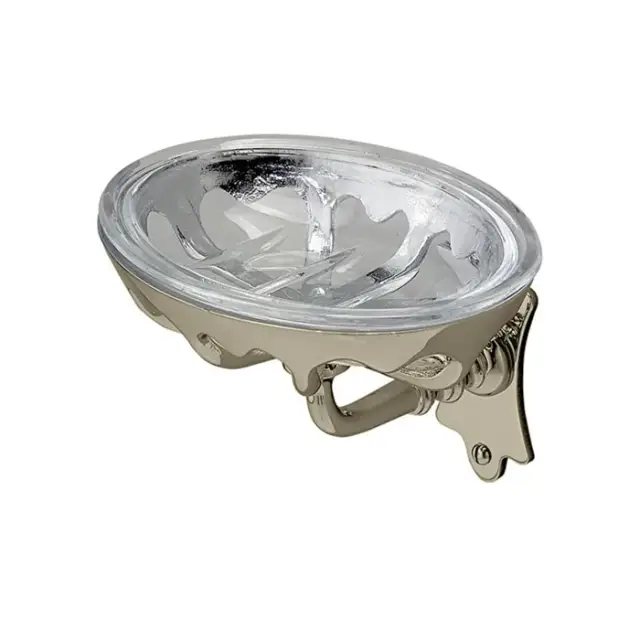 Devon&Devon Mayfair Мыльница со стеклянной чашей, подвесная, цвет: никель блестящий DD114NKS