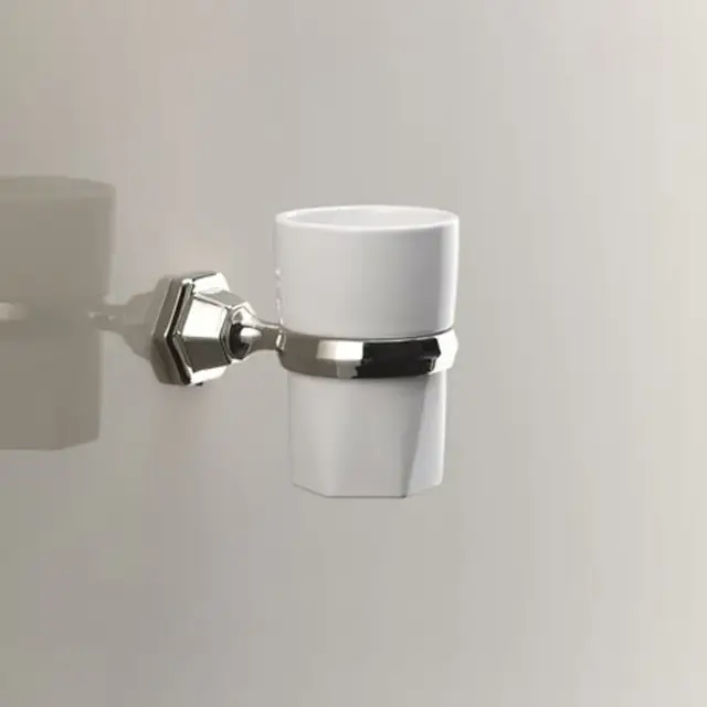 Devon&Devon Jubilee Стакан подвесной, керамический, цвет: никель JB103NK