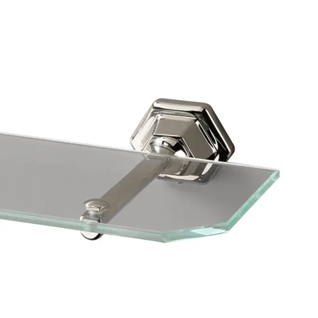 Devon&Devon Jubilee Полка стеклянная держатель хром JB110CR