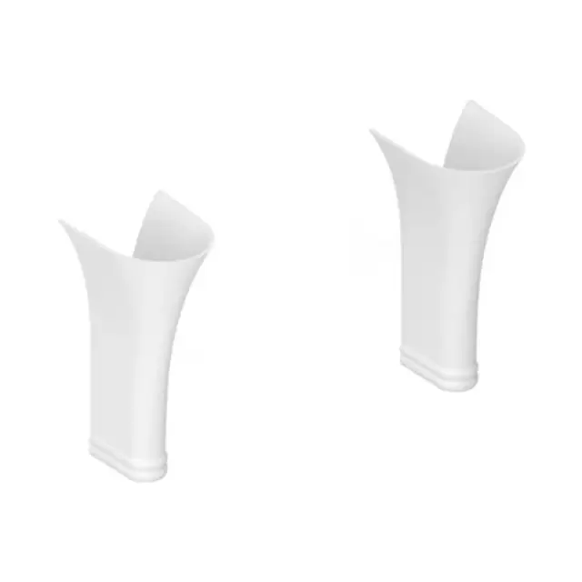 Devon&Devon Double Kalos Колонна двойная для раковин из White TEC, H 68 см, цвет белый DKALOSCOLBI