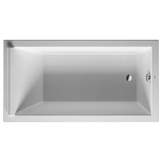 Duravit Starck Ванна прямоугольная 170x90 см, встраиваемая, акрил, цвет: белый 700337000000000