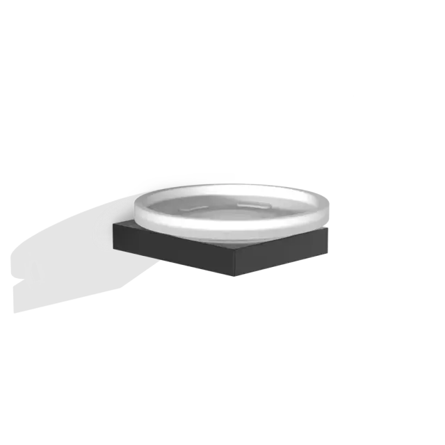 Decor Walther Contract Мыльница со стеклянной чашей, подвесная, цвет: черный матовый 0651760