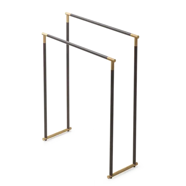 Decor Walther Club Полотенцедержатель 87 см, напольный, цвет: темная бронза/матовое золото 0509341