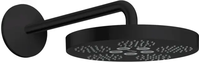 Axor One Верхний душ 28,2 см, 1 вид струи, кронштейн настенный 39 см, цвет: матовый черный 48491670